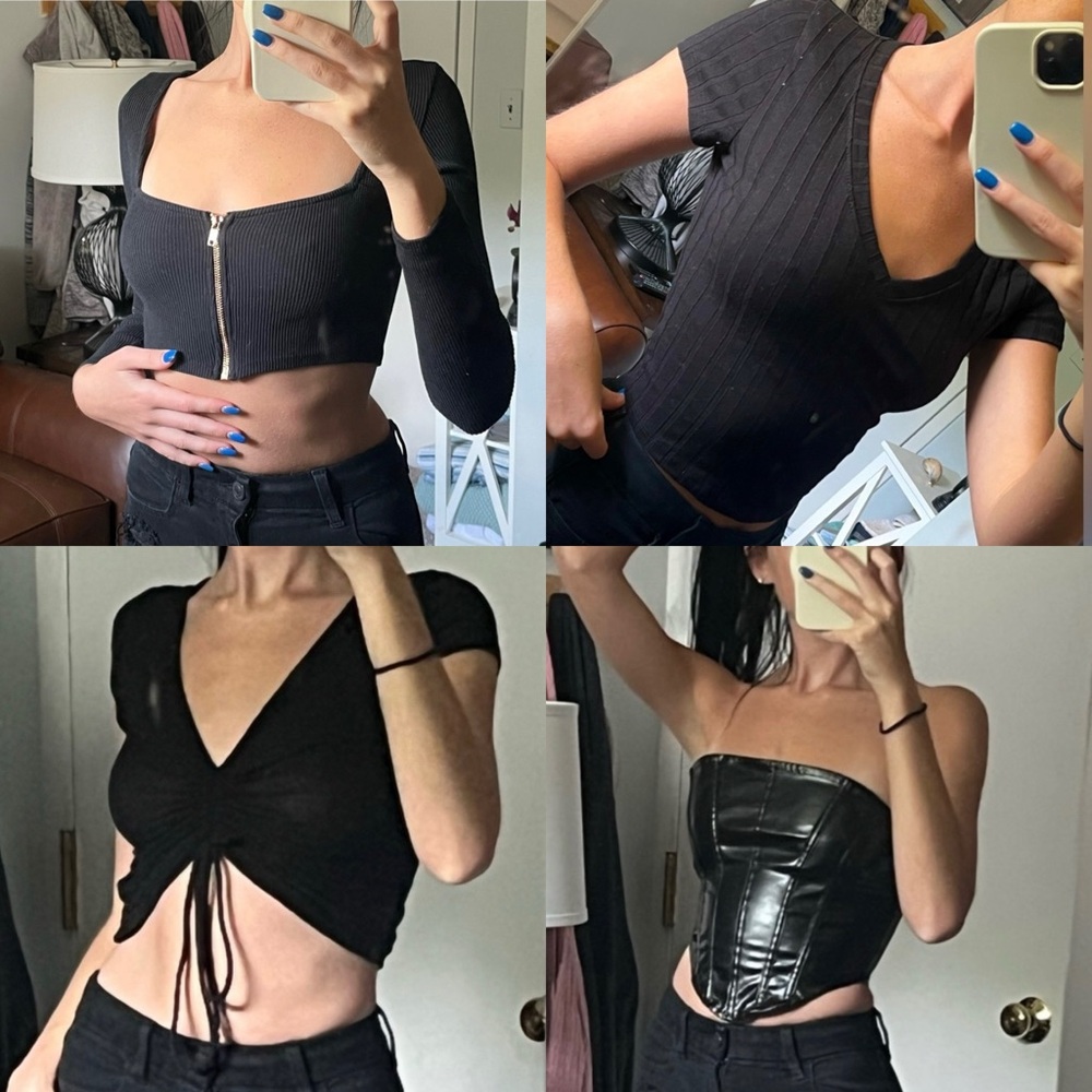 🖤BLACK SHIRT BUNDLE: 4 Black Shirts!